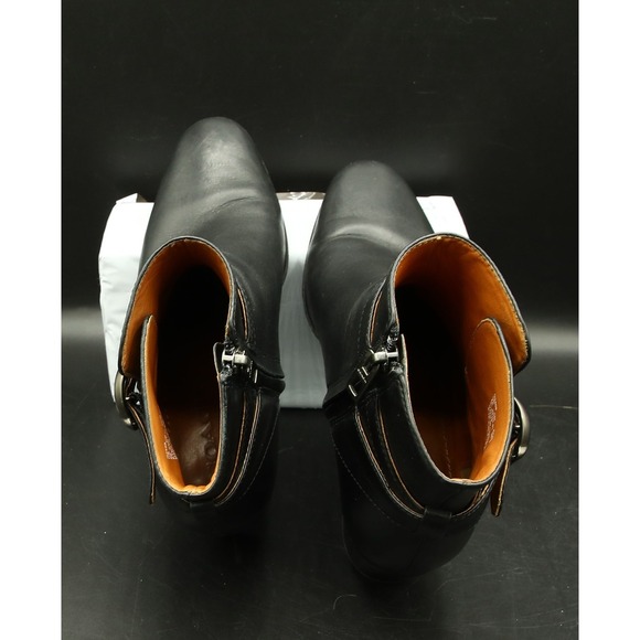 Coach Chrystie Leather Bootie, Zip-Up, Buckle, Black, Women's 6, Style G2408 - Picture 6 of 9